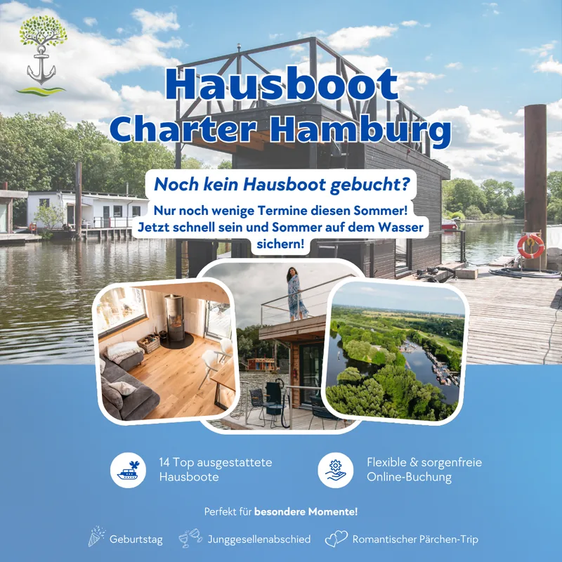 Social-Media-Werbeanzeige für die Hausbootvermietung – Motiv 3