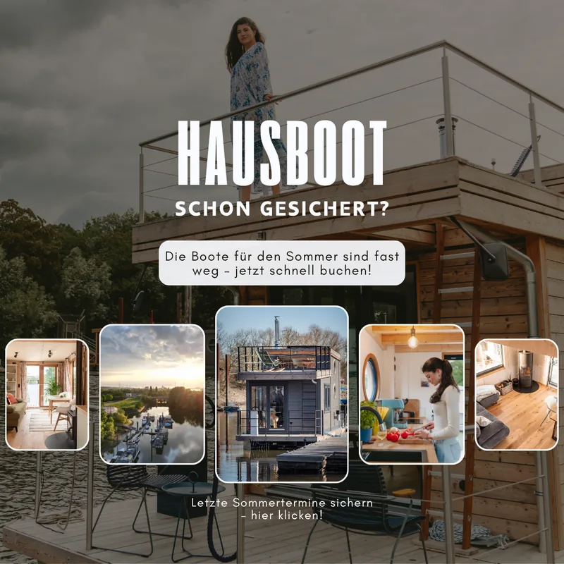 Social-Media-Werbeanzeige für die Hausbootvermietung – Motiv 4